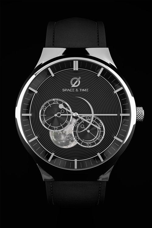 space and time new moon mens watch